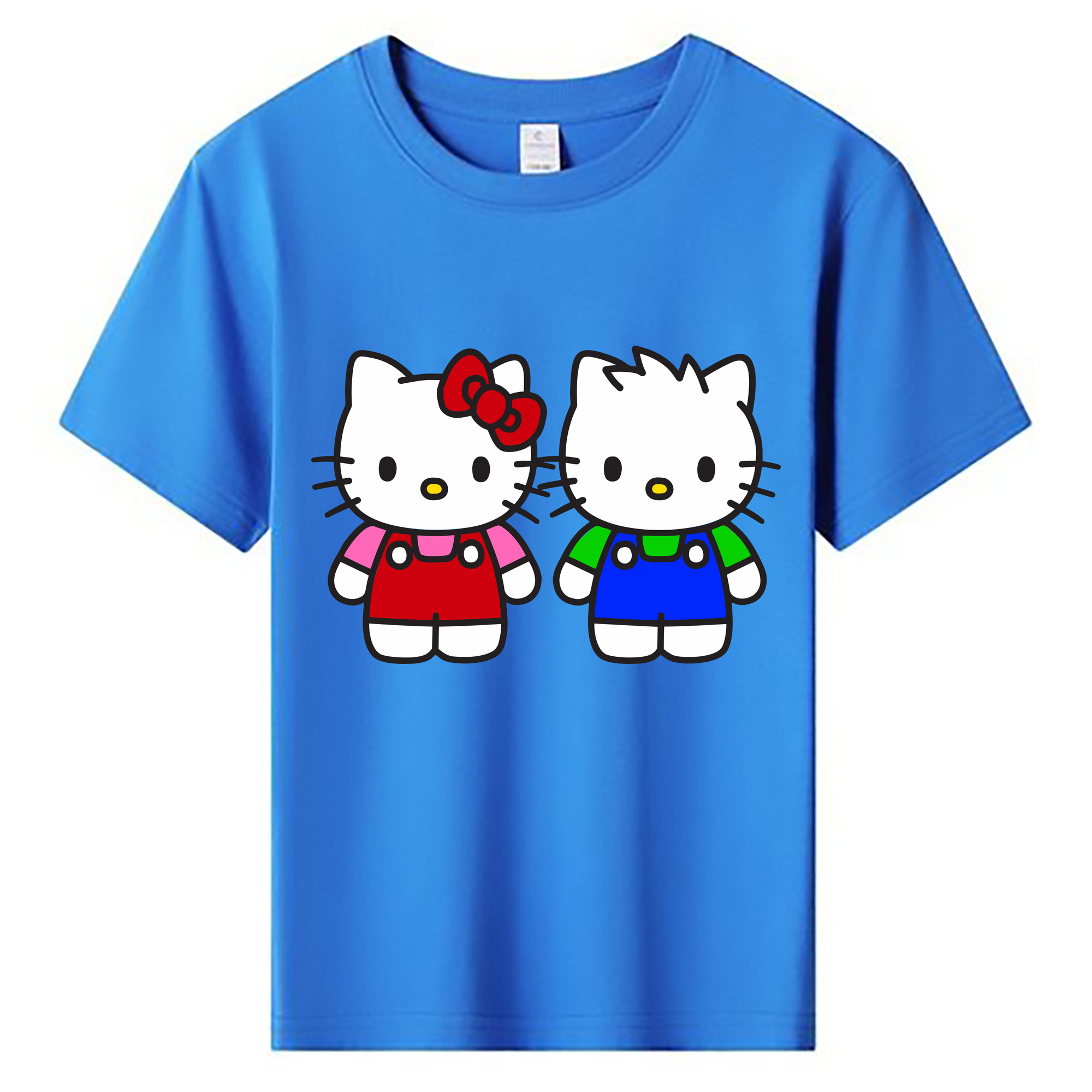 （画像用） Hello Kitty ハローキティ 綿100％キッズTシャツ（フロントプリント）